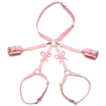 Load image into Gallery viewer, Pink Bondage Thigh Harness with Bows - CVN