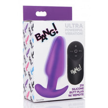 Load image into Gallery viewer, Remote Control 21X Vibrating Silicone Butt Plug - CVN