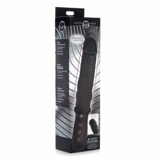 8X Auto Pounder Vibrating and Thrusting Dildo with Handle - CVN