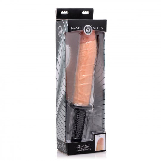 Onslaught 13 Mode XL Vibrating Dildo Thruster - CVN