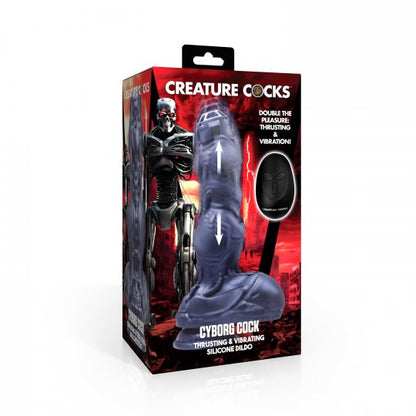 Cyborg Cock Thrusting and Vibrating Silicone Dildo - CVN