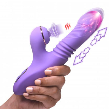 Pro-Thrust Max 14X Thrusting and Pulsing Silicone Rabbit - CVN
