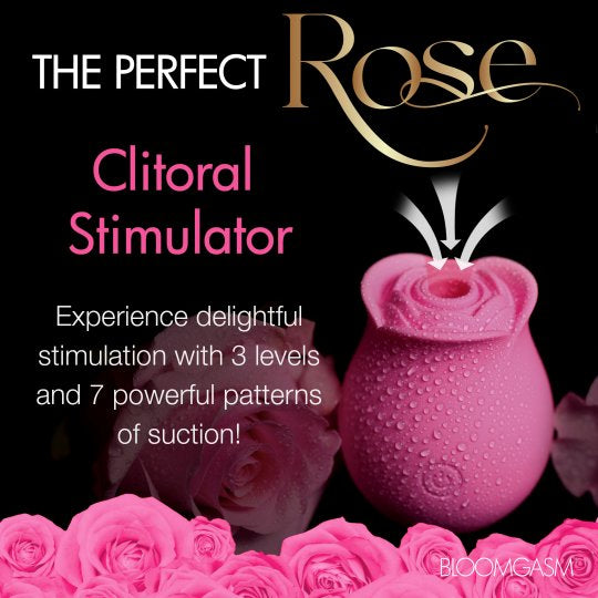 The Perfect Rose Clitoral Stimulator - Pink - CVN
