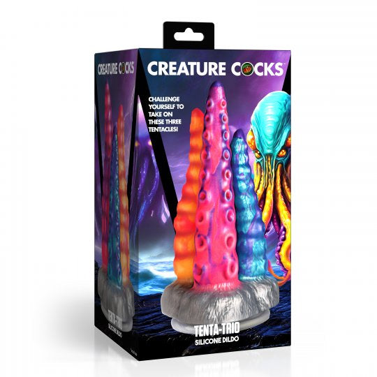 Tenta-Trio Silicone Dildo - CVN