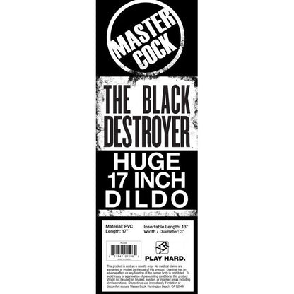 The Black Destroyer Huge 17” Dildo - CVN