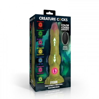 Eyegor Thrusting and Vibrating Silicone Dildo - CVN