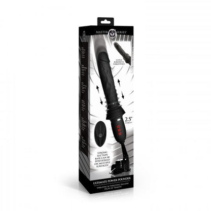 Ultimate Power Pounder Vibrating & Thrusting Silicone Dildo w/ Remote - CVN