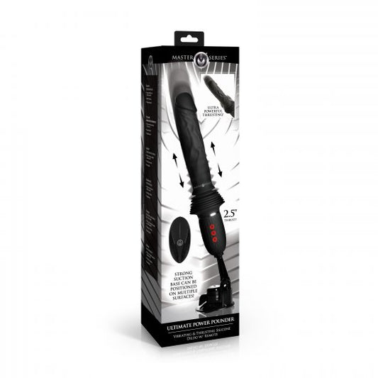 Ultimate Power Pounder Vibrating & Thrusting Silicone Dildo w/ Remote - CVN