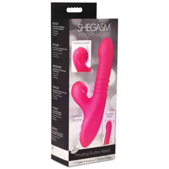 Pro-Thrust Thrusting Suction Silicone Rabbit Vibrator - CVN