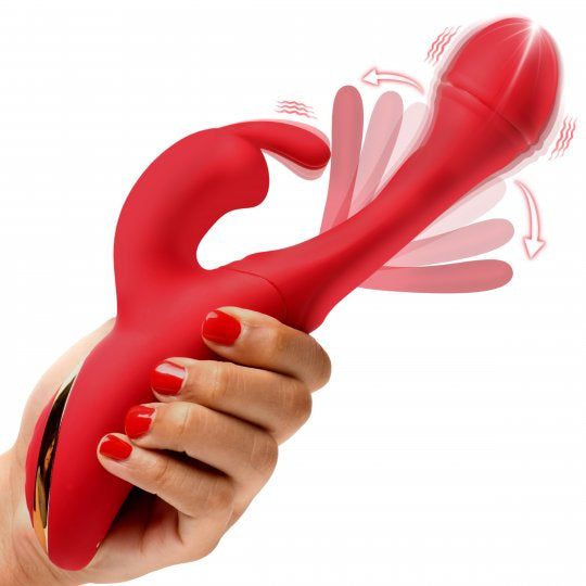 Flicking Silicone Rabbit Vibrator - CVN