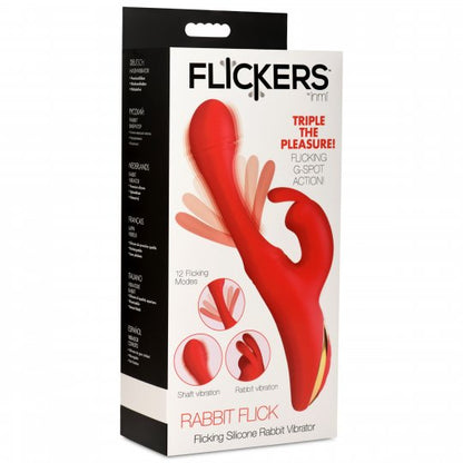 Flicking Silicone Rabbit Vibrator - CVN