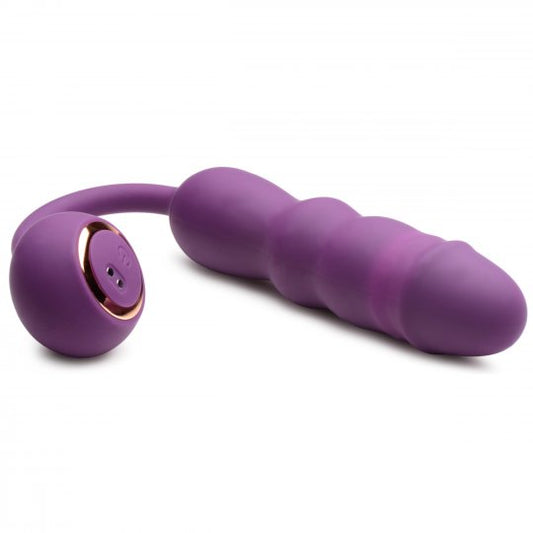 Thrust Thumper Thrusting Silicone Vibrator with Remote - CVN