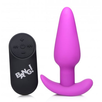 Remote Control 21X Vibrating Silicone Butt Plug - CVN