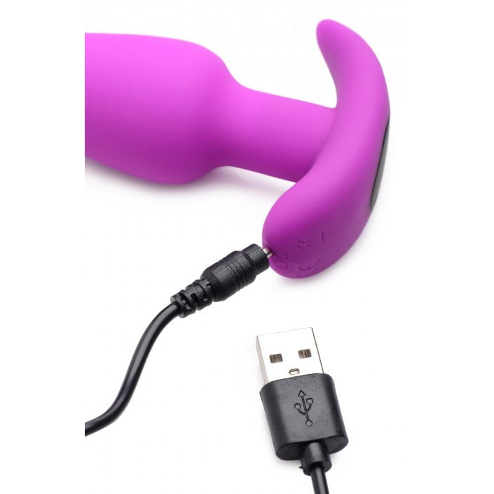 Remote Control 21X Vibrating Silicone Butt Plug - CVN
