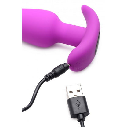 Remote Control 21X Vibrating Silicone Butt Plug - CVN