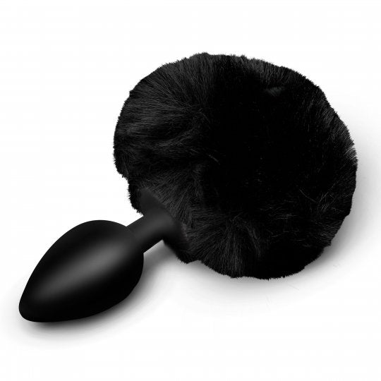 Fluffy Bunny Tail Silicone Plug - Purple - CVN
