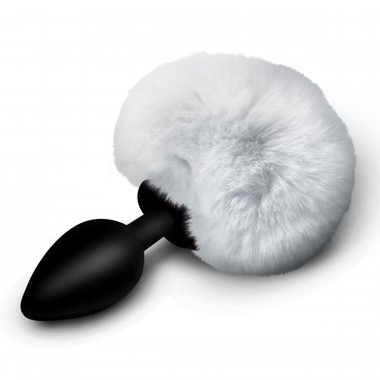 Fluffy Bunny Tail Silicone Plug - Purple - CVN