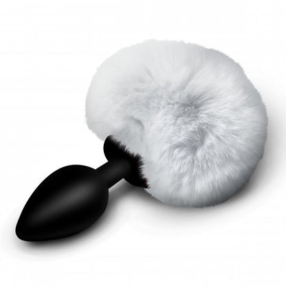 Fluffy Bunny Tail Silicone Plug - Purple - CVN