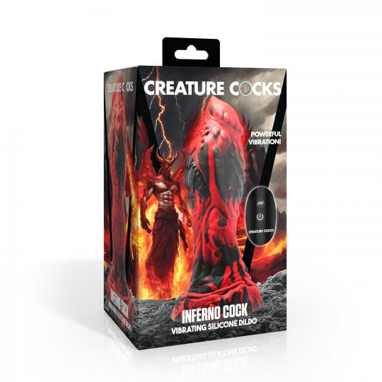 Inferno Cock Vibrating Silicone Dildo - CVN