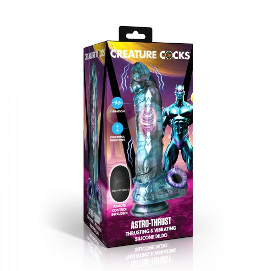 Astro-Thrust Thrusting and Vibrating Silicone Dildo - CVN
