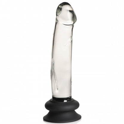 Glass Dildo with Silicone Base - CVN