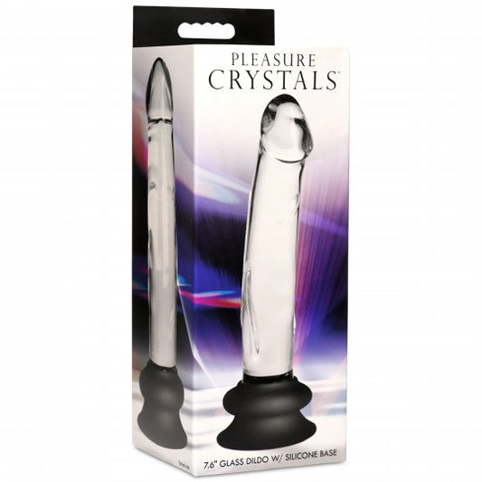 Glass Dildo with Silicone Base - CVN