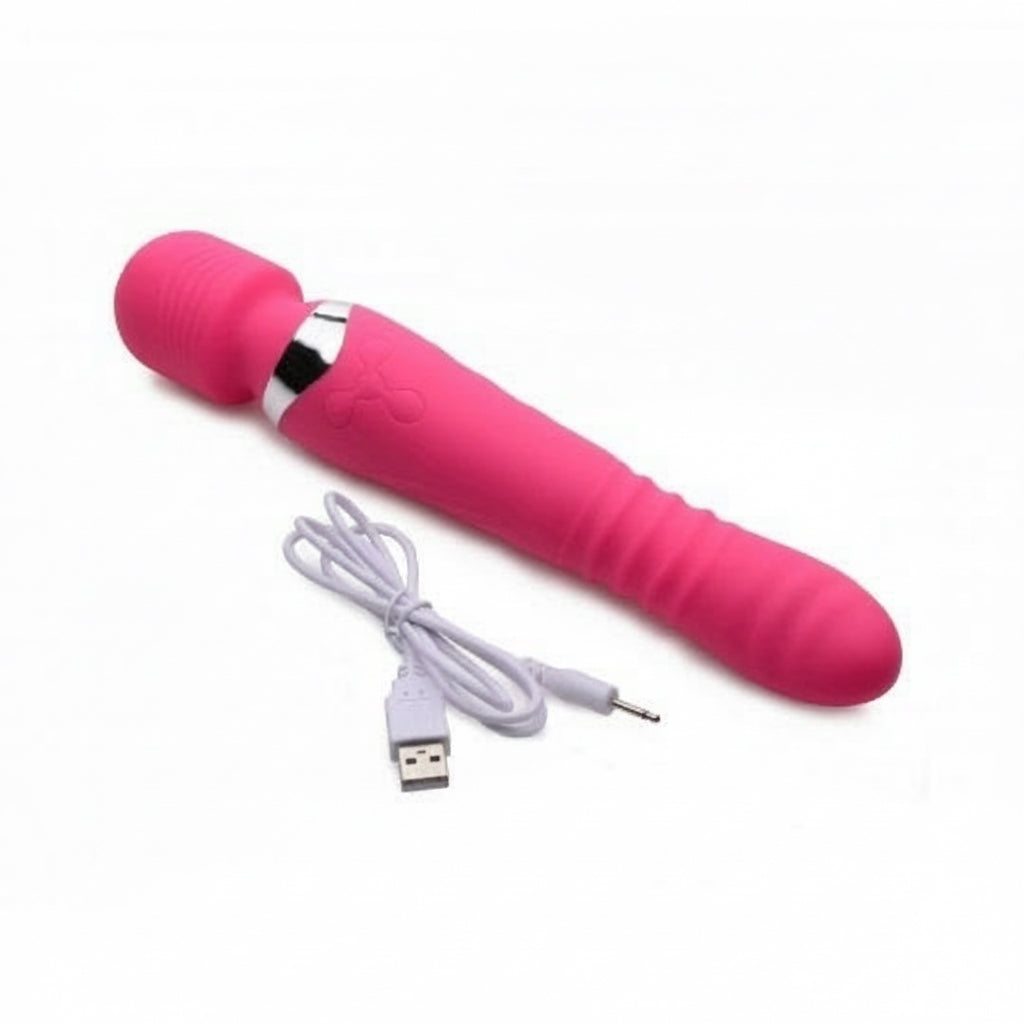 Ultra Thrusting and Vibrating Silicone Wand - CVN