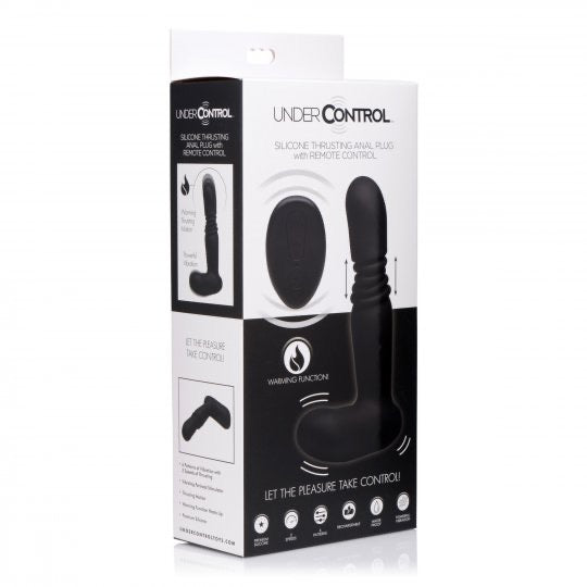 Silicone Thrusting Anal Plug With Remote Control - CVN