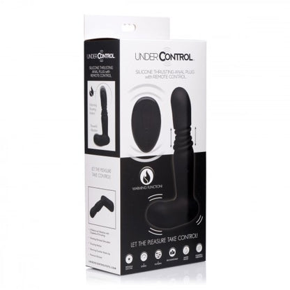 Silicone Thrusting Anal Plug With Remote Control - CVN