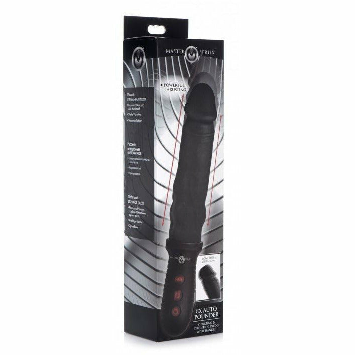 8X Auto Pounder Vibrating and Thrusting Dildo with Handle - CVN