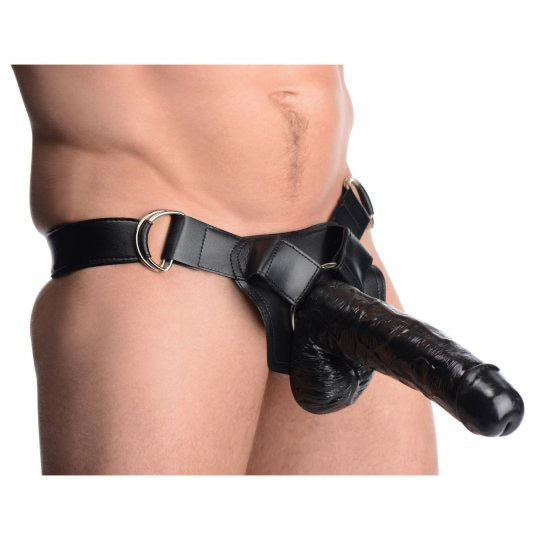 Infiltrator Hollow Strap-On with 10 Inch Dildo - CVN