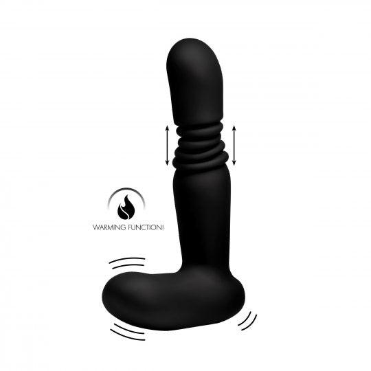 Silicone Thrusting Anal Plug With Remote Control - CVN